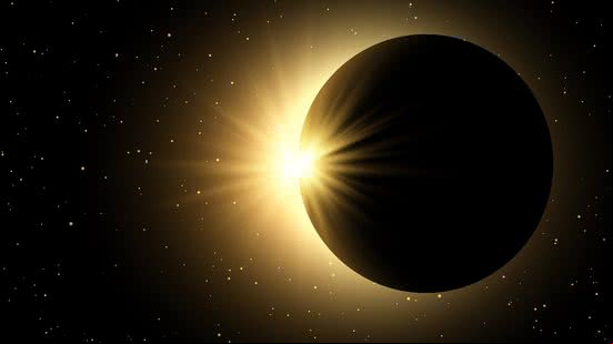 Imagem Eclipse solar parcial ocorre neste sábado (29)
