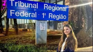 Aos 25 anos, Luísa Militão se tornou a juíza mais nova do Brasil — Foto: Reprodução/Redes sociais - Foto: Reprodução