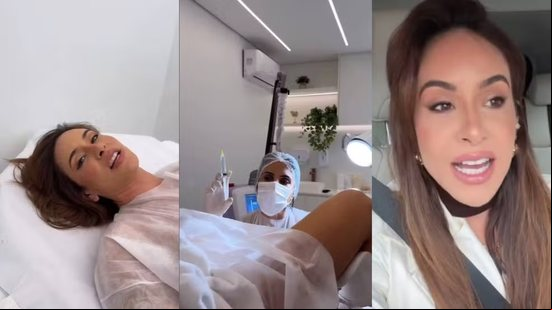 Lica Lopes, mãe da ex-BBB Vanessa Lopes posta em seu Instagram informações do seu dia a dia, e postou imagens do momento da cirurgia chamada de ninfoplastia - Reprodução / Redes sociais