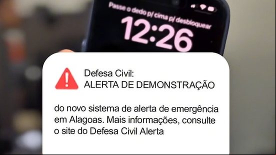 Atenção: celulares em Maceió vão receber mensagens teste da Defesa Civil