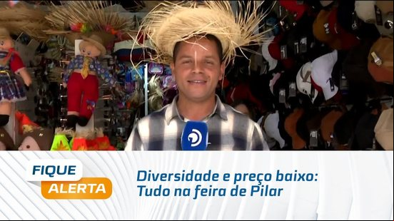 Diversidade e preço baixo: Williamis Tavares encontra de tudo na feira de Pilar