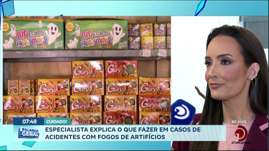 Especialista explica o que fazer em casos de acidentes com fogos de artifícios