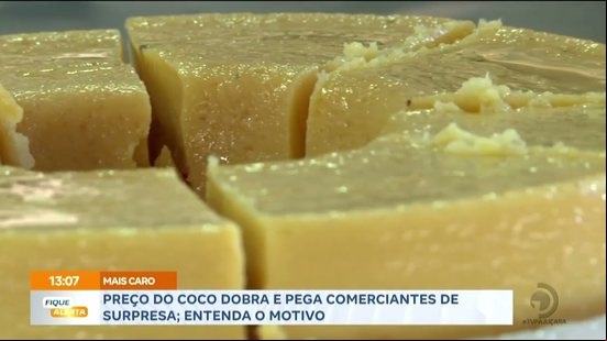 Preço do coco dobra e pega comerciantes de surpresa; entenda o motivo