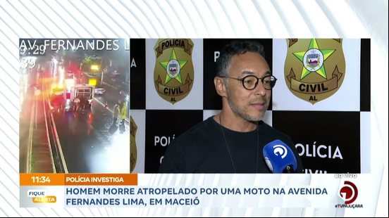 Polícia Investiga: Homem morre atropelado por uma moto na Avenida Fernandes Lima, em Maceió