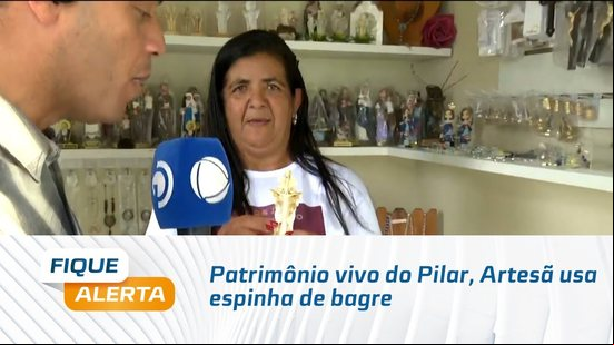 Patrimônio vivo do Pilar, Artesã usa espinha de bagre para fabricar peças e garante renda extra